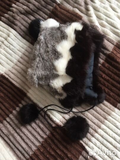 Шапка кроличья на 2-3 года