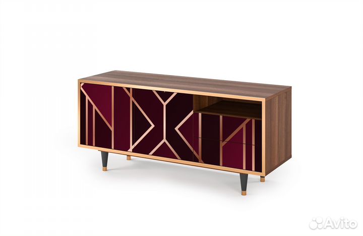 Тв-тумба T7 - Орех - Burgundy Jewelery