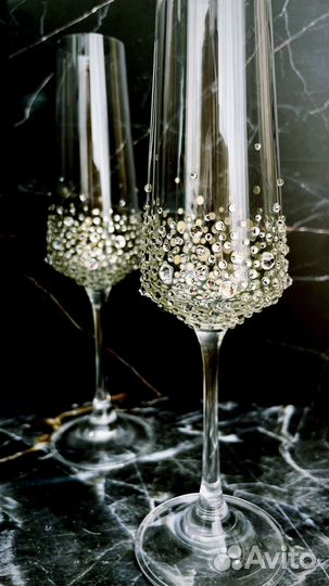 Бокал инкрустированные с камнями