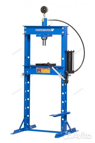 Пресс гидравлический с ножным и ручным приводом