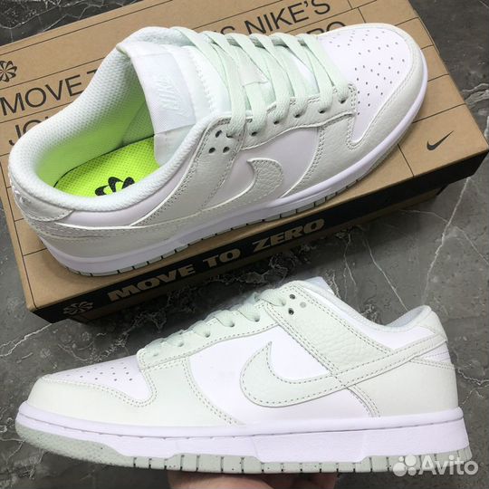 Кроссовки женские Nike Dunk Low White Mint