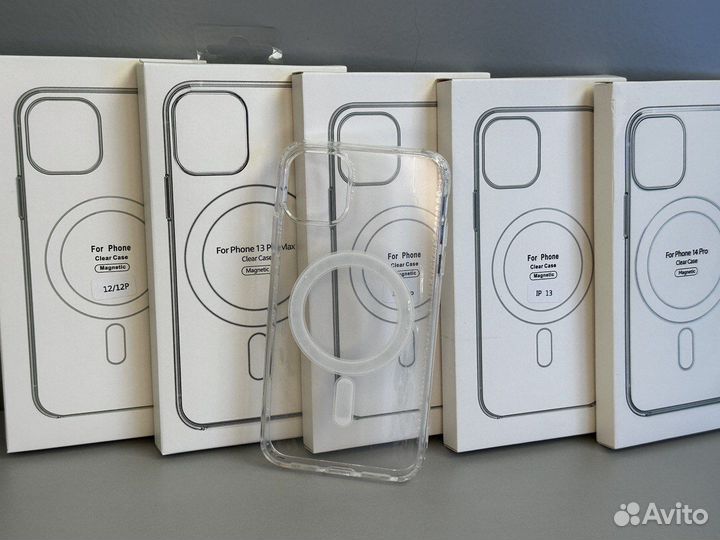 Чехлы для iPhone с поддержкой MagSafe прозрачный