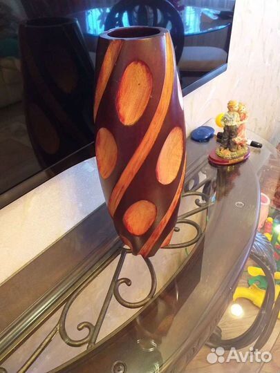 Ваза натуральное дерево