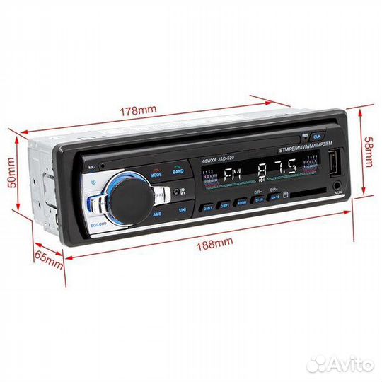 Магнитола Podofo 1 Din New