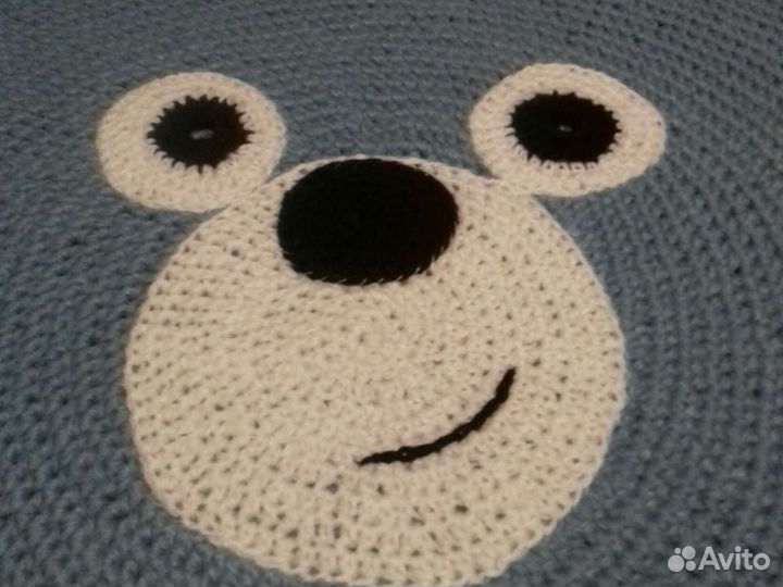 Детский коврик вязаный