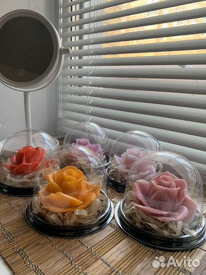 Мыло ручной работы Роза и бальзам для губ