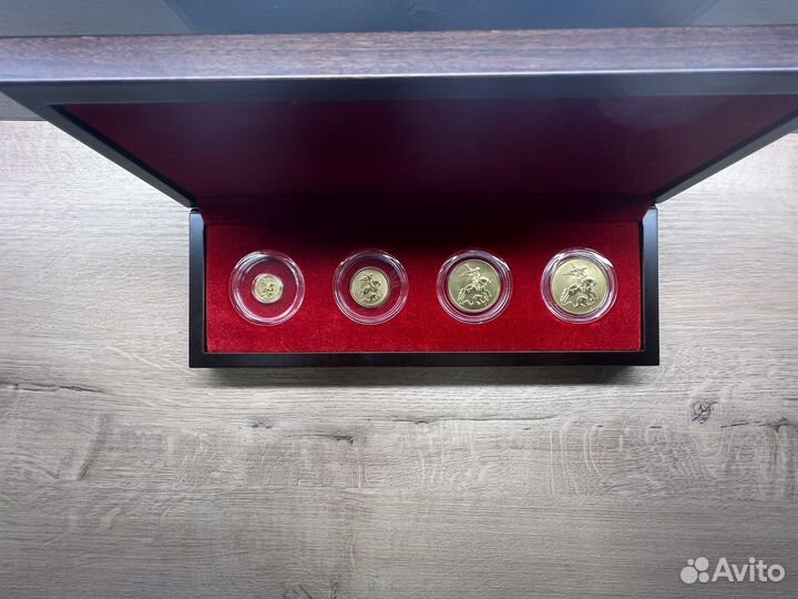 Набор золотых монет Георгий Победоносец 57.4гр