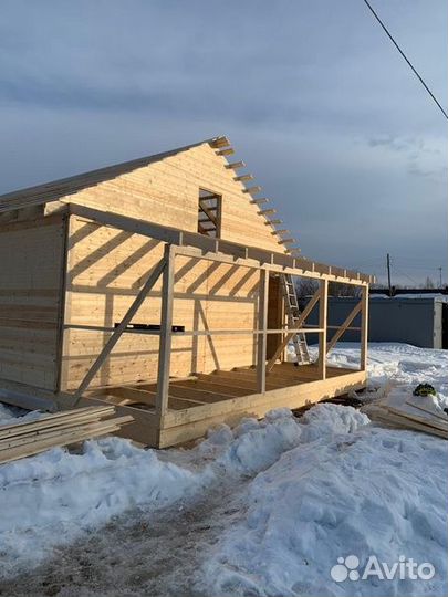 Установим дом 6*9 каркасно-панельный