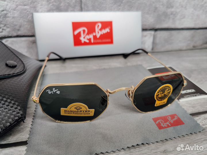 Солнцезащитные очки Ray-Ban Octagonal Стекло