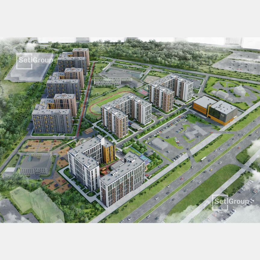 1-к. квартира, 37,6 м², 2/12 эт.