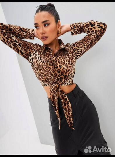 Блуза леопард