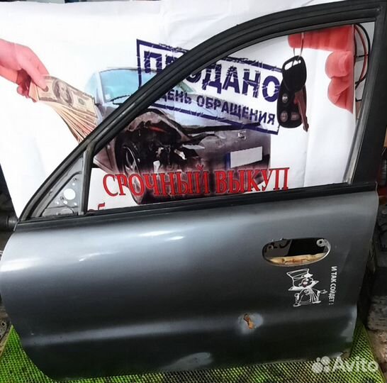 Дверь передняя левая Chevrolet Lanos