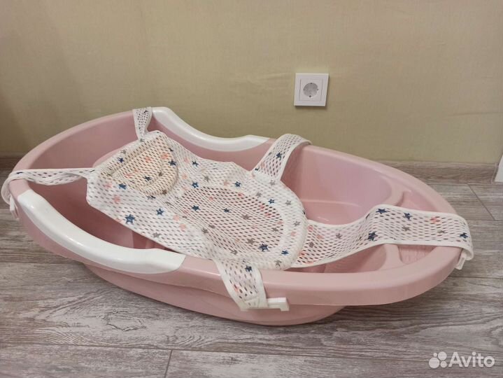 Ванночка для купания с горкой и гамаком