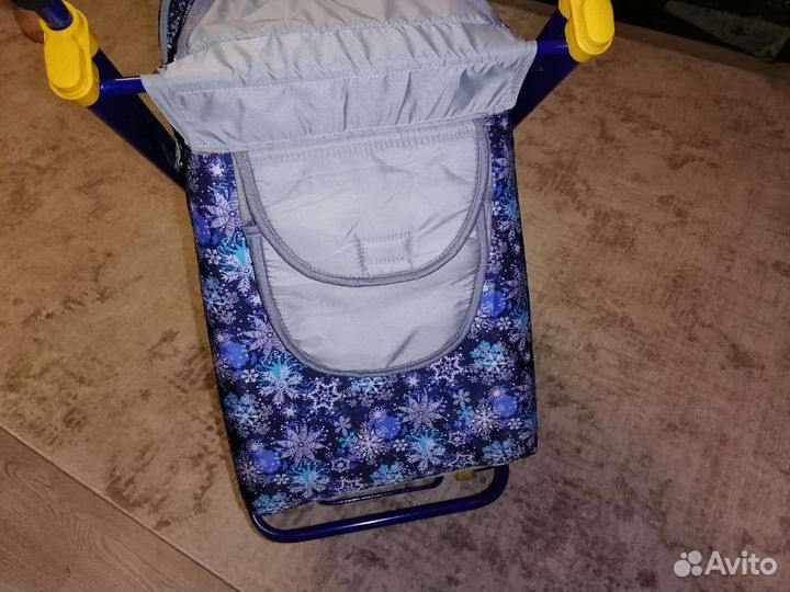 Детские санки коляска ника