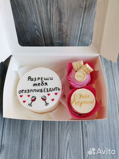 Торт капкейки цветы сладкий подарок день рождение