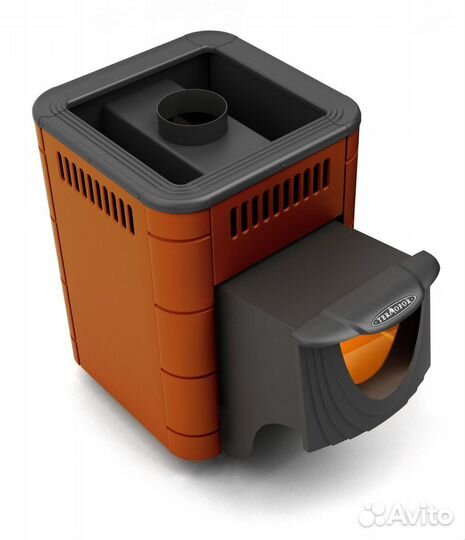 Печь банная Оса Carbon терракота да (тмф)