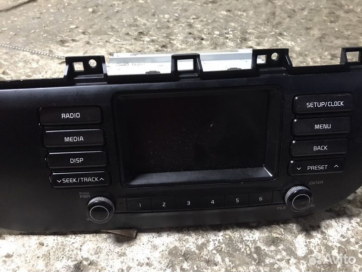 Штатная магнитола на KIA Rio 4