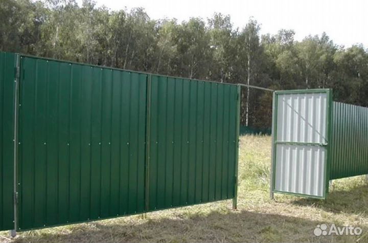 Ворота распашные на участок
