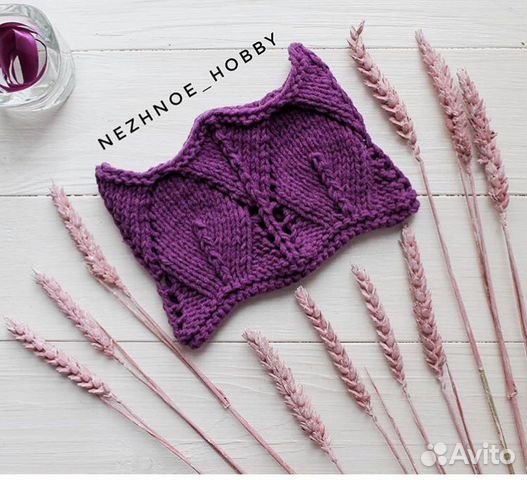 Вязаная повязка на голову