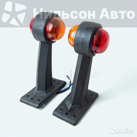 Габарит на будку на стойке, выносной, оранжевый/кр