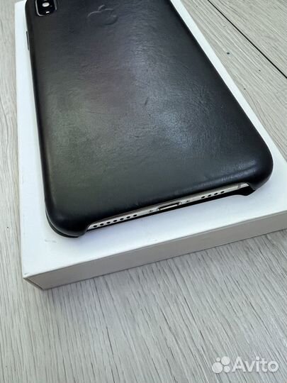 Чехол iPhone Xs max оригинал leather case