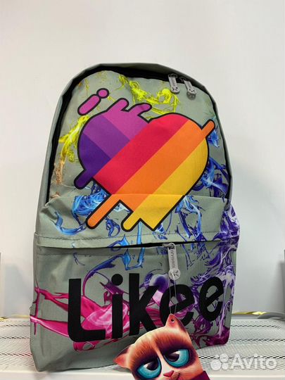 Рюкзак тикток/Лайки (твёрдая спинка, выход USB)