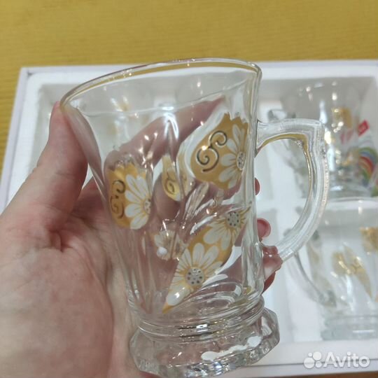 Набор из 6 чашек с ручкой