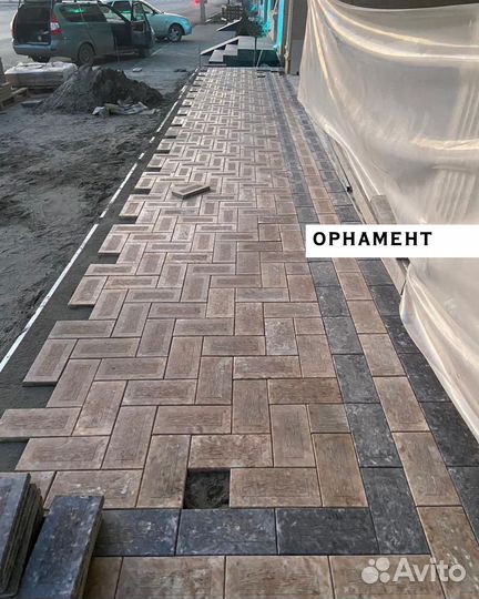 Брусчатка тротуарная плитка Сахара