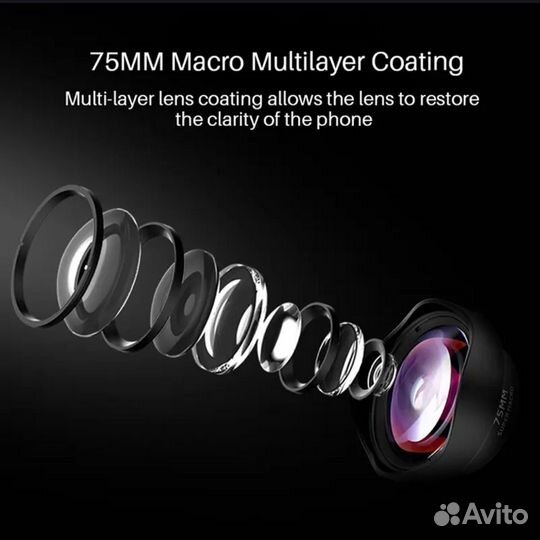 Ulanzi объектив 75 mm макро линза