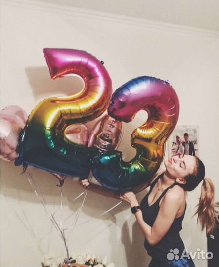 Юбилей 50 лет- декорация из шаров - цифр