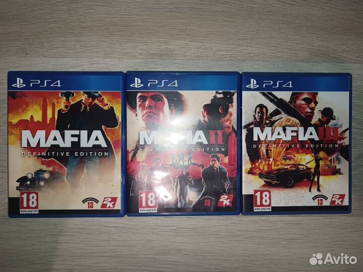 Новые игры Mafia три части PS4