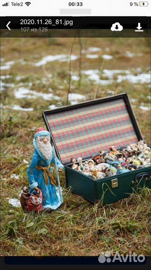 Ватные елочные игрушки