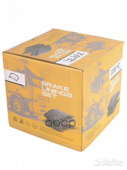 Z10735 накладки торм. с заклепк. STD 19010 21