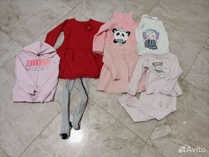 Вещи пакетом на девочку 122