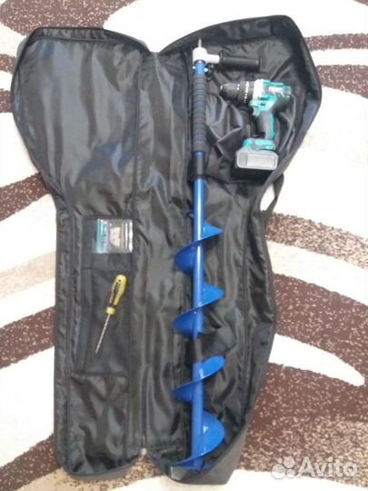 Чехол для ледобура с шуруповёртом