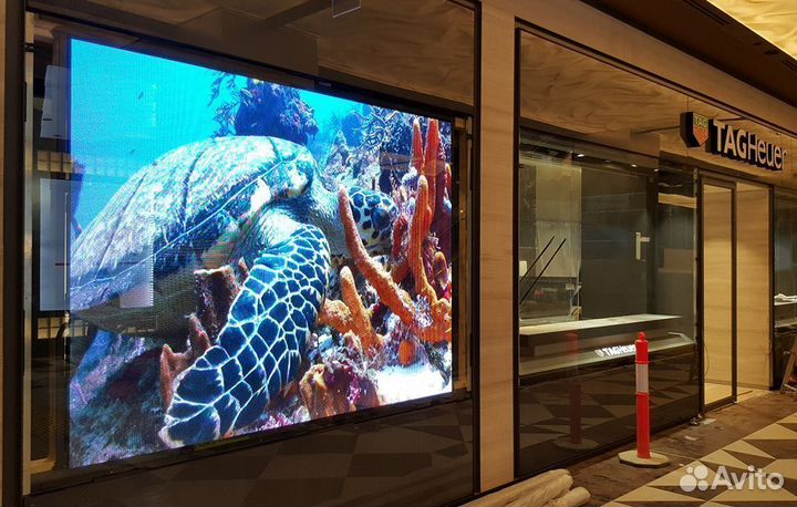 Экран в витрину P4 SMD 1010х1330 мм