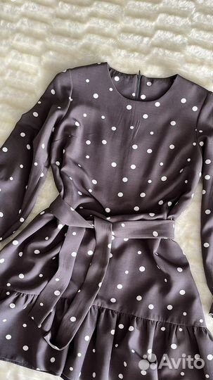 Платье серое 44-46