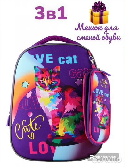 Рюкзак школьный для девочки новый