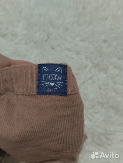 Вельветовые брюки для девочки