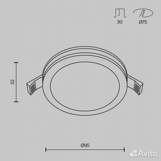 Maytoni Встраиваемый светильник DL2001-L12W4K