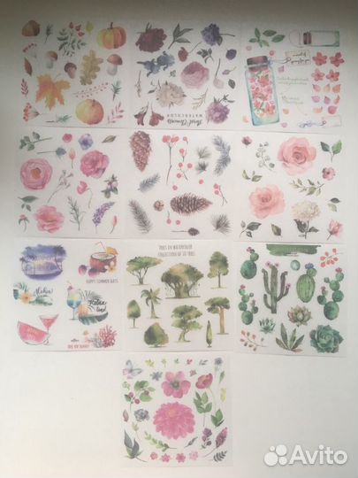 Наклейки для телефона, тетрадей