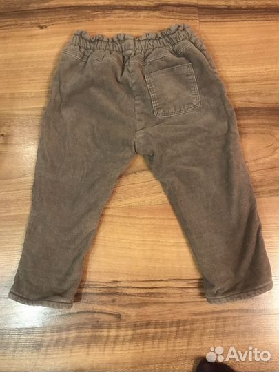 Утепленные брюки на флисе zara 80 86 92