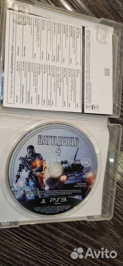 Battlefield 4 Игра PS3 диски