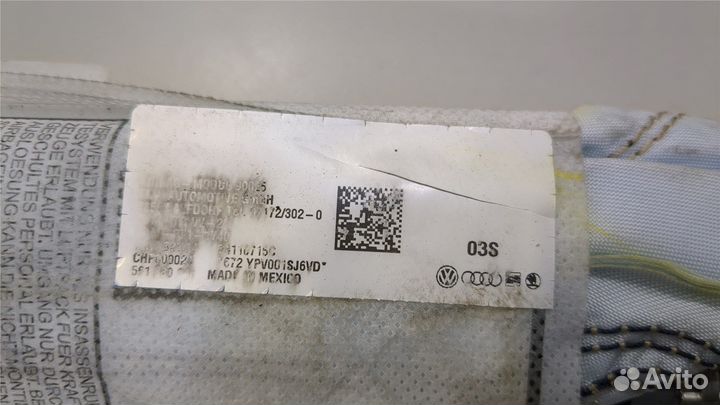 Подушка безопасности в сиденье Volkswagen Passat 7