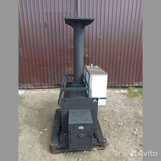 Банная печь Паровозик 750Вткп бак справа