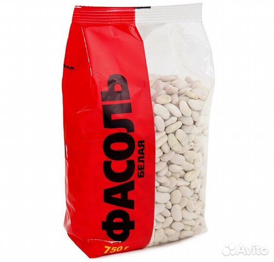 Фасоль надежда белая 750г