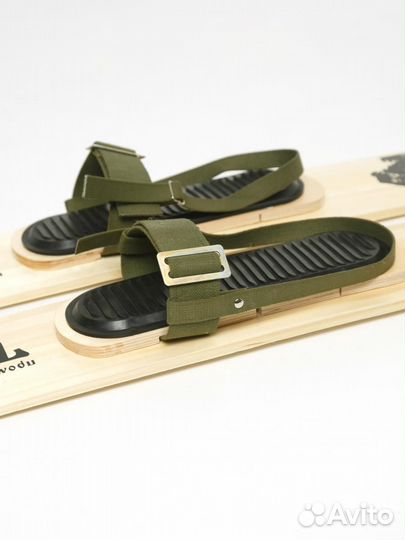 Комплект креплений для лыж брезент, с пяткой