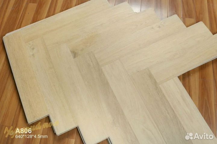 Виниловый ламинат елочкой