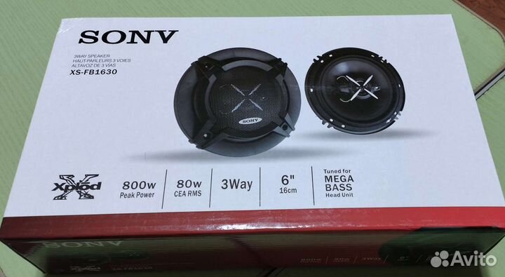 Динамики Sony. XS-FB1630. 16см