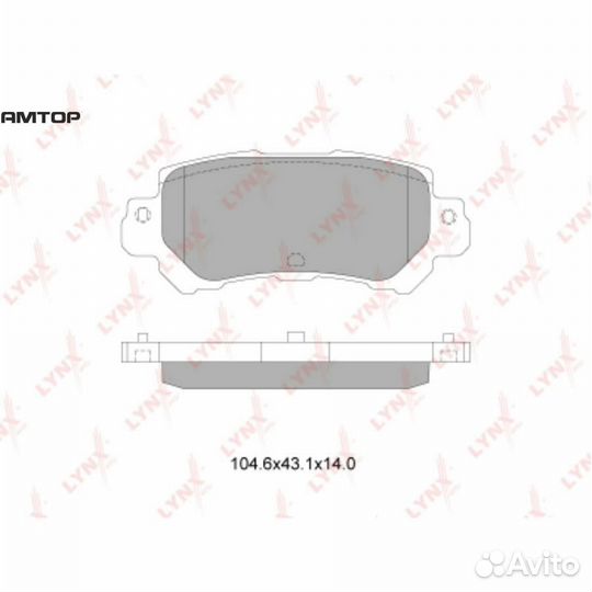 Lynxauto BD-5126 Колодки тормозные дисковые lynxau